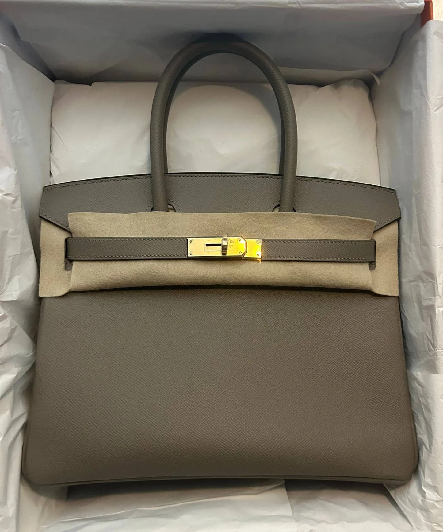 Birkin 30 Gris Asphalt / Light Blue Hermès