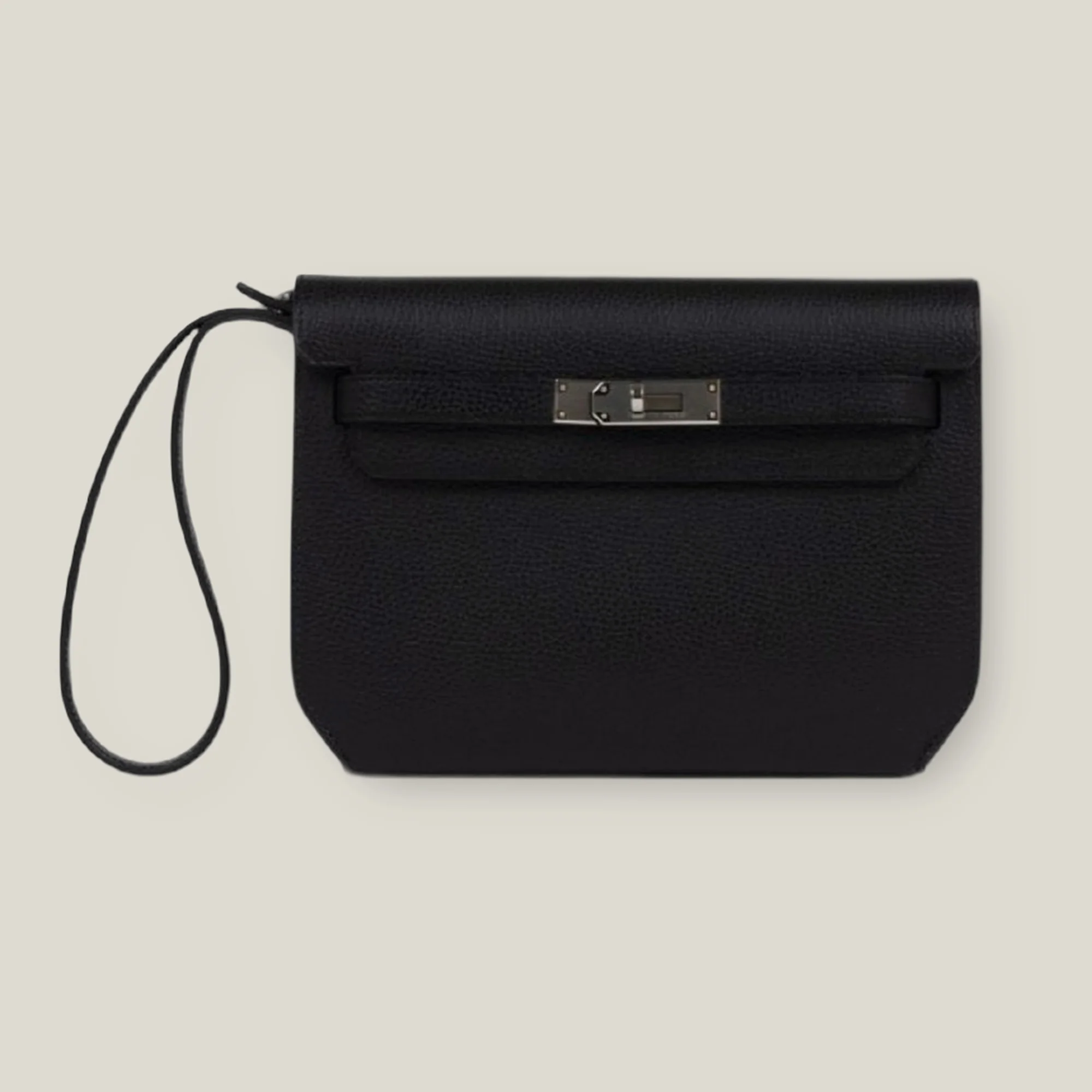 Hermès Kelly Depeches 25 Black Galop Palladium Hardware (2024)