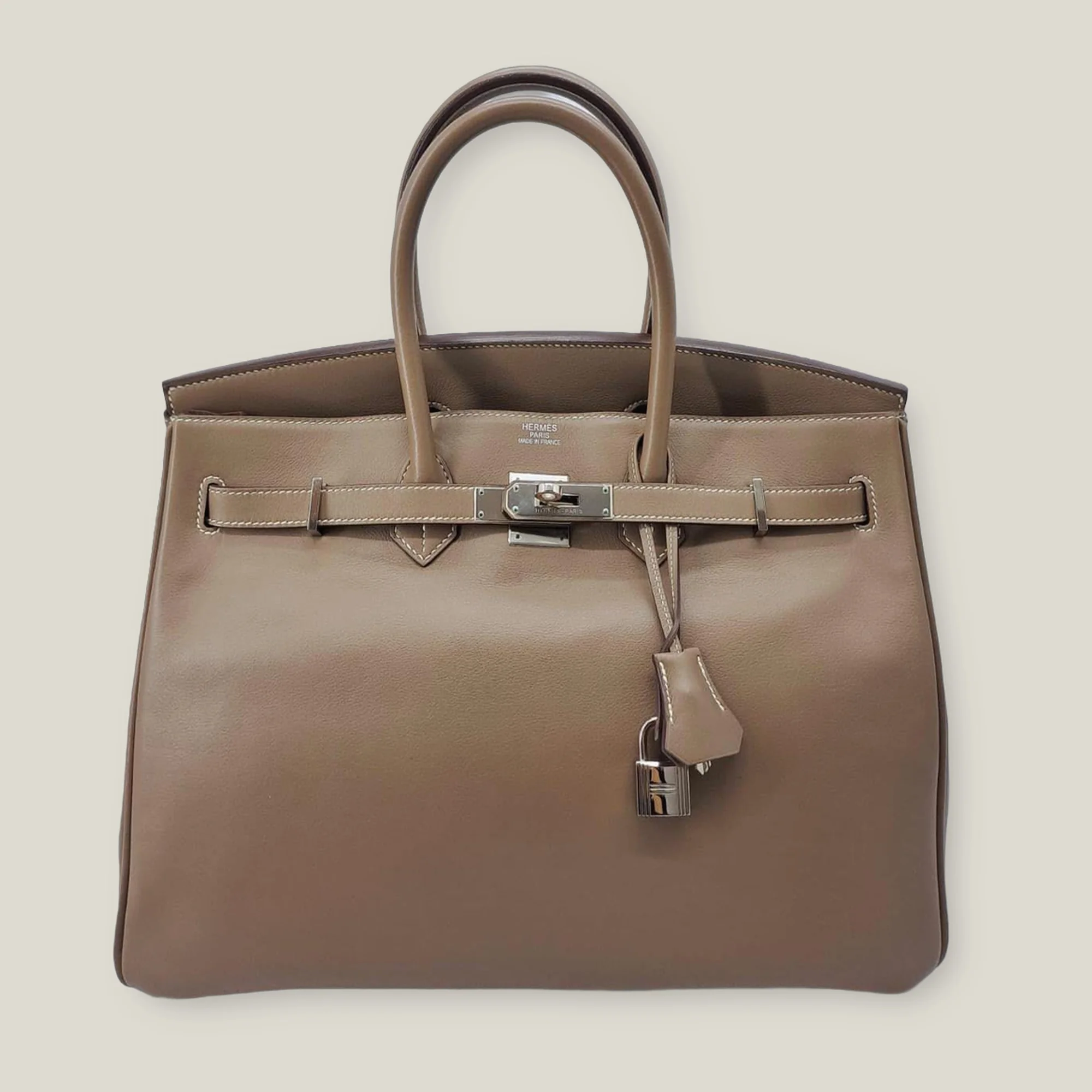 Hermès Birkin 35 Etoupe Swift Palladium Hardware