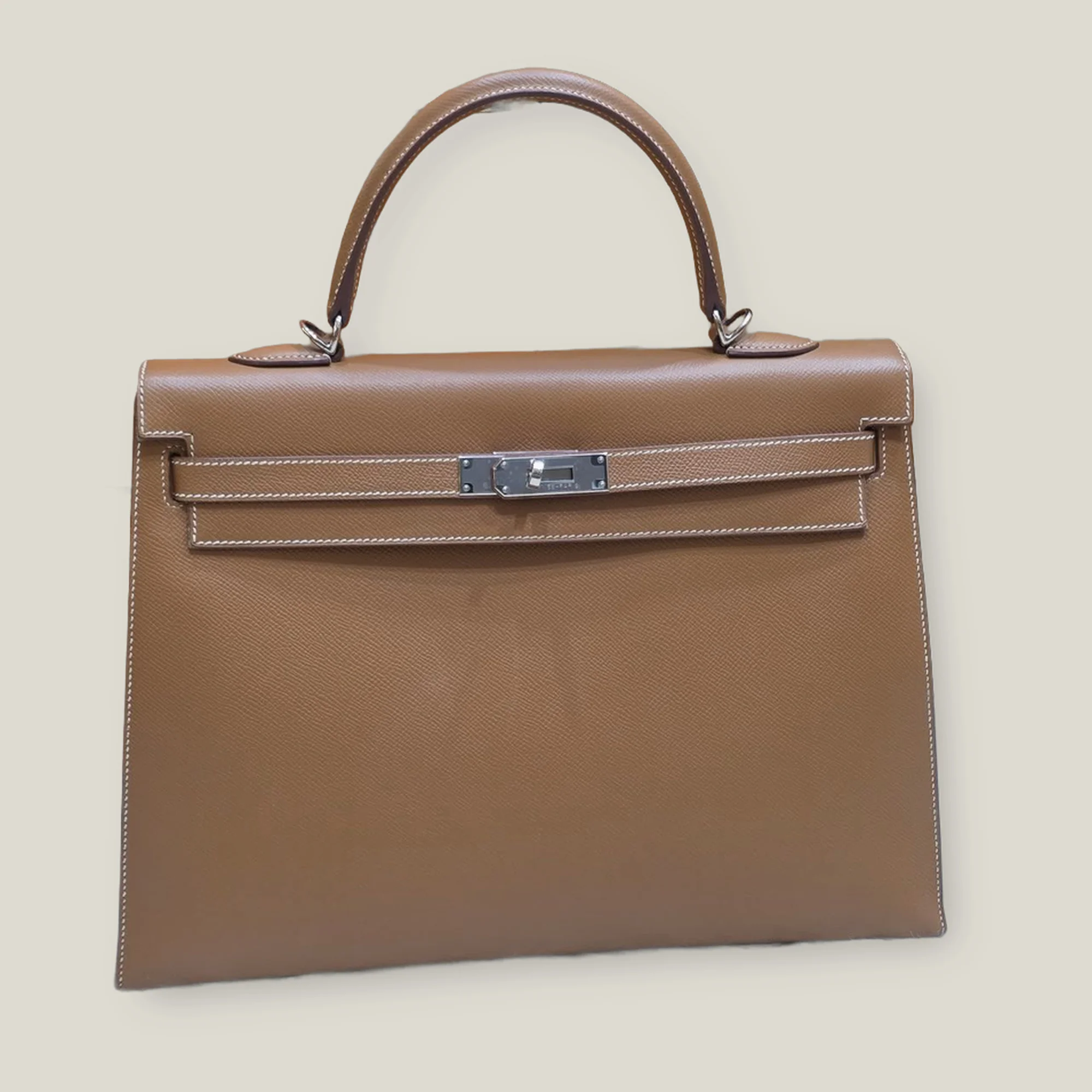 Hermès Kelly 35 Gold Epsom Palladium Hardware