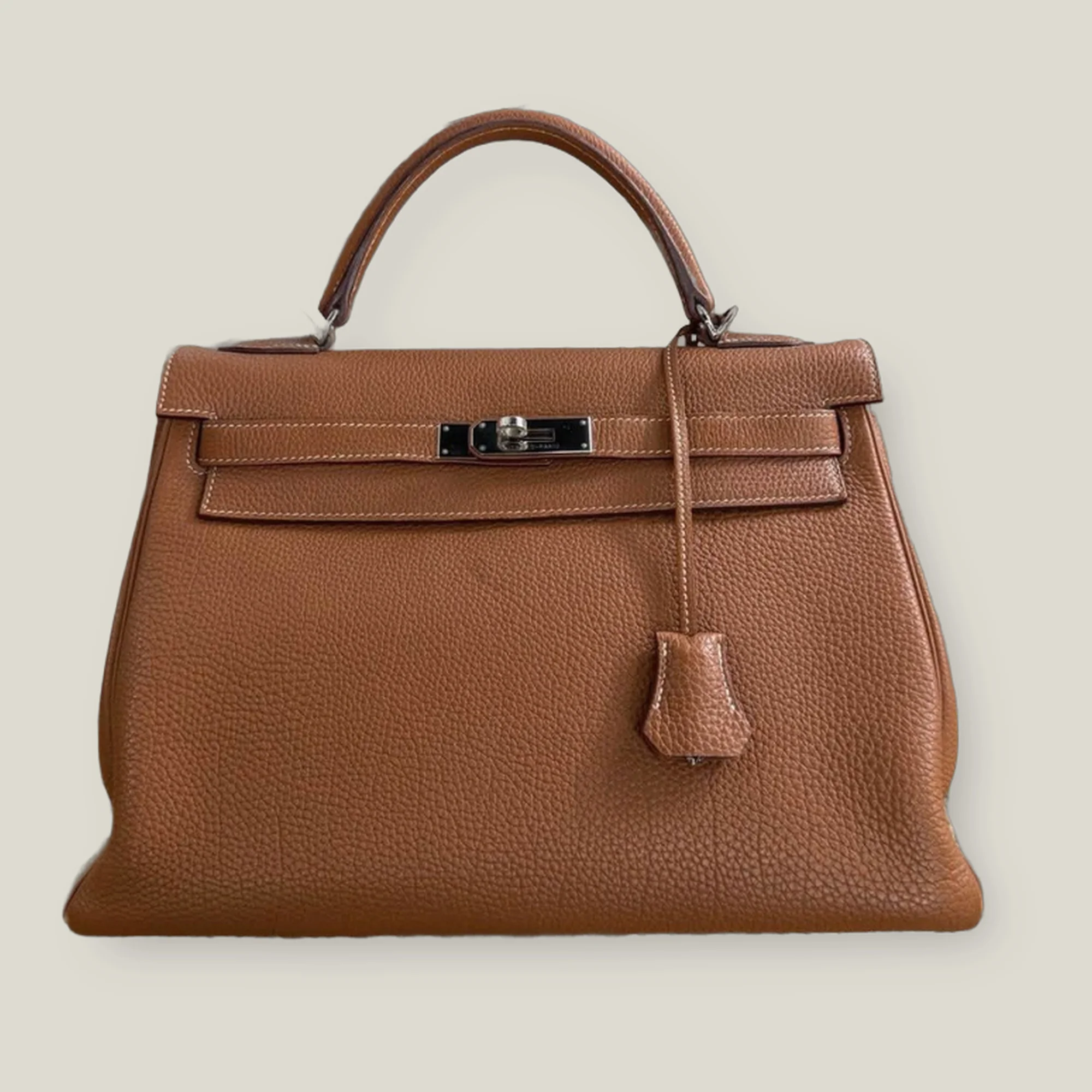 Hermès Kelly 32 Retourne Gold Togo Palladium Hardware (2012)