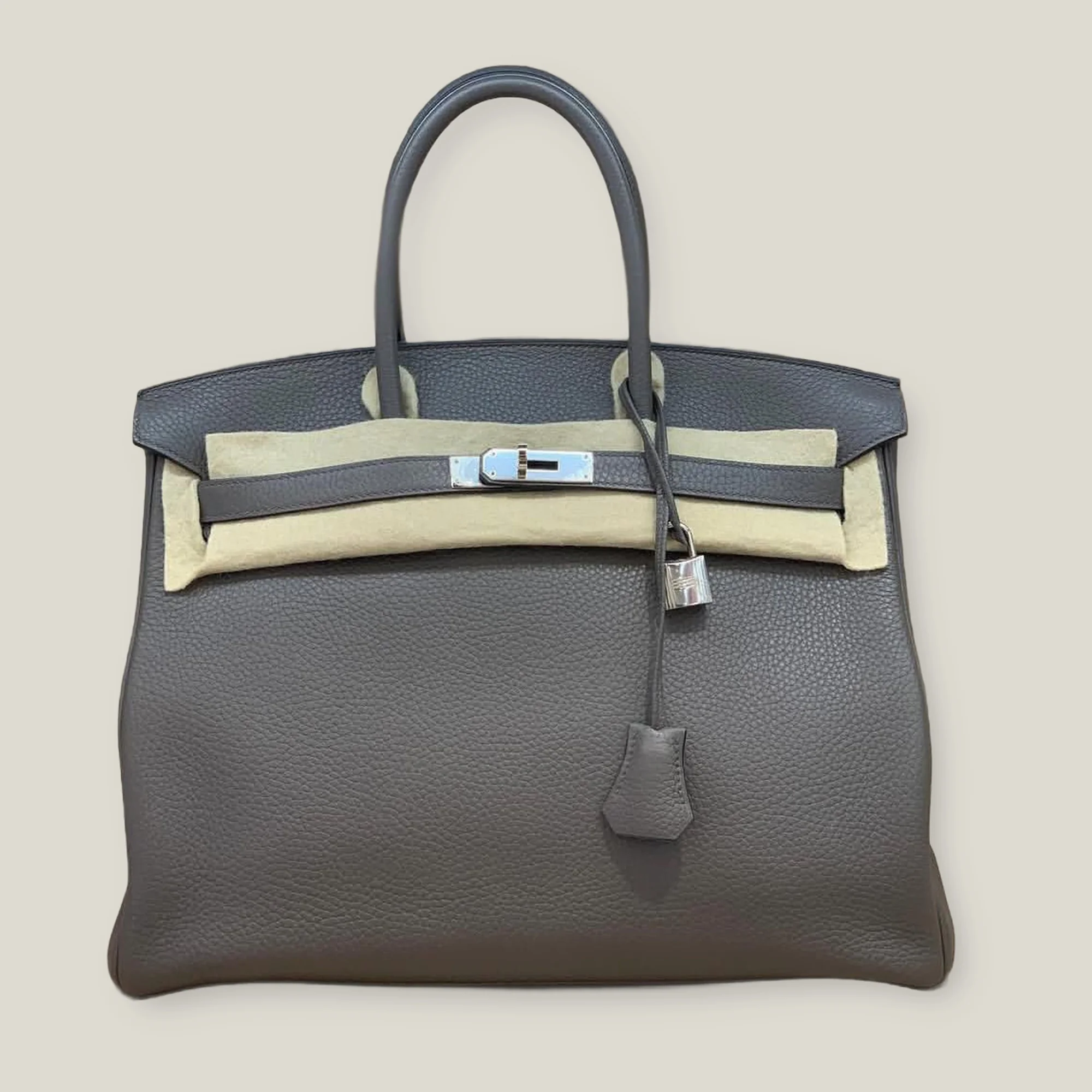 Hermès Birkin 35 Gris Etain Togo Palladium Hardware (2020)